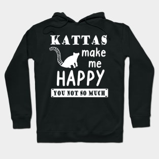 Ring-tailed lemurs make me happy saying motif animal Hoodie